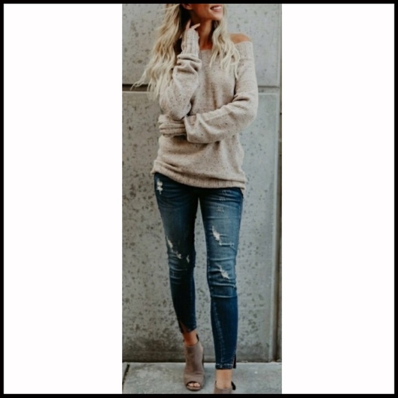 ❤️LAST❤️Off-the-Shoulder Sweater - Picture 2 of 4